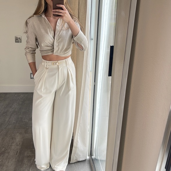 Zara linen blend top - Picture 2 of 15